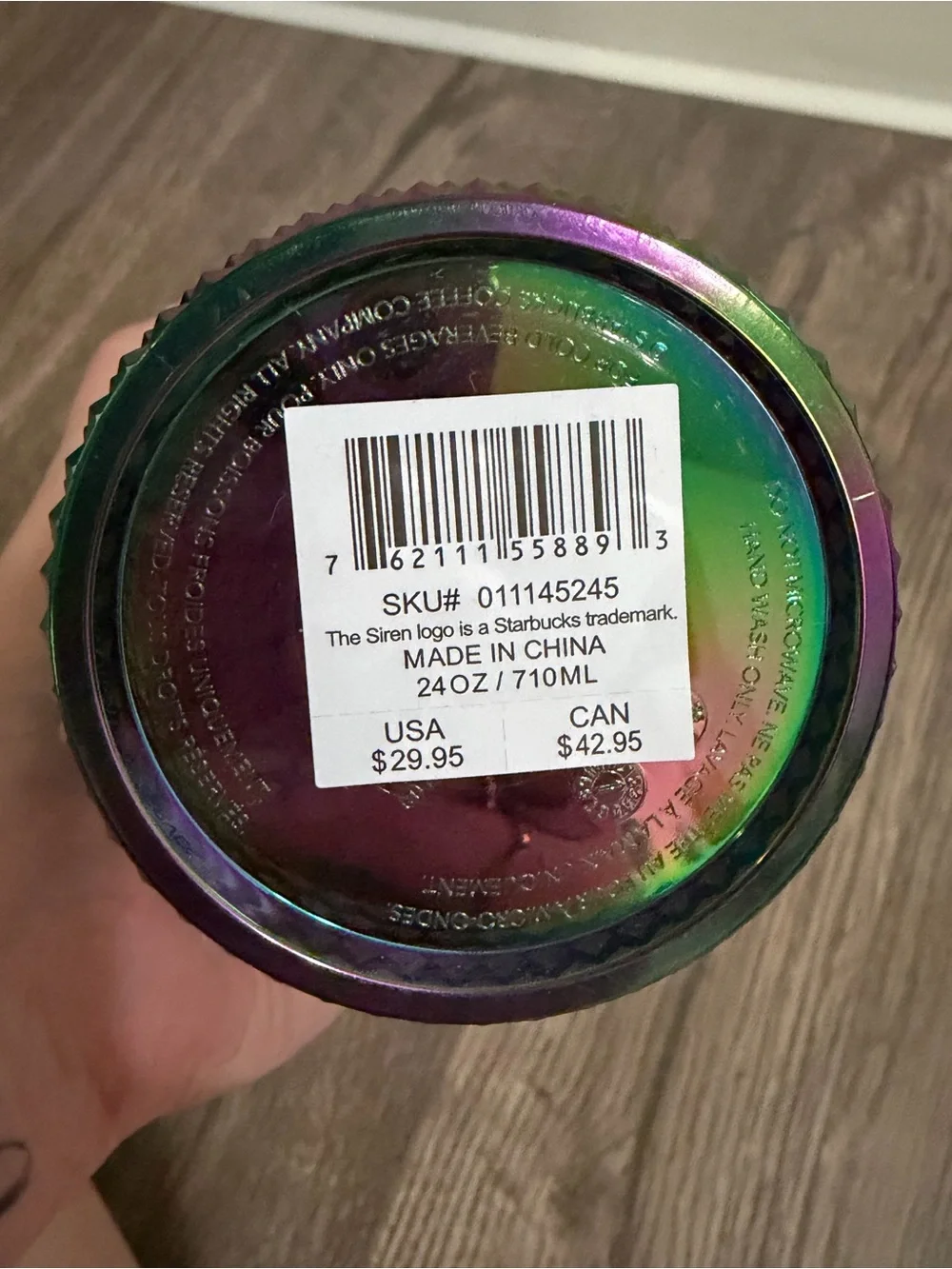 Starbucks 2023 Oil Slick Studded Tumbler